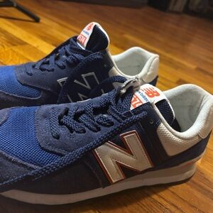 New Balance Blue and White Athletic Shoes